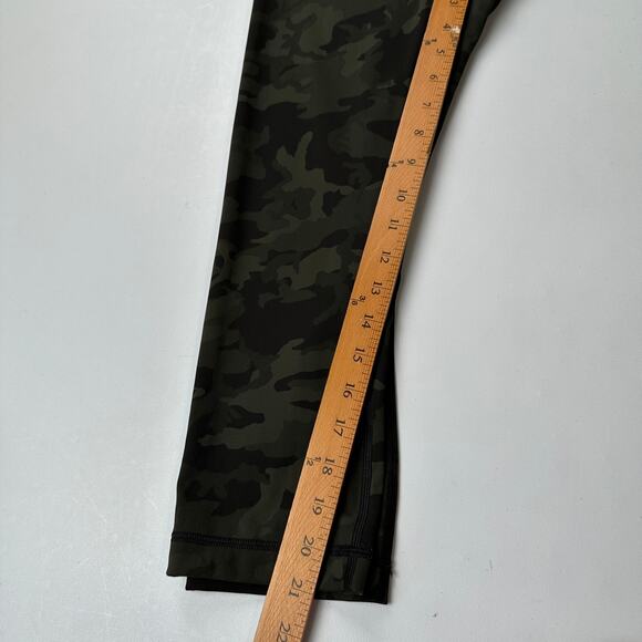 Lululemon Wunder Under Leggings Womens 6 Green Camo High Rise Crop Luxtreme Gym - Picture 10 of 12